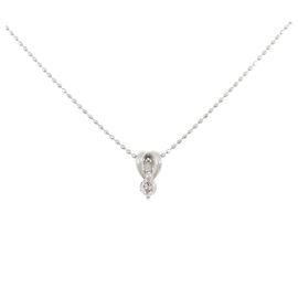 Autre Marque Collana in Pt900 e diamanti Argento