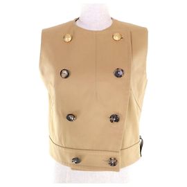 Top de algodón Louis Vuitton Beige