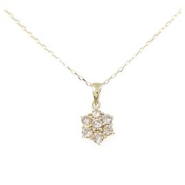 Autre Marque Collana Au750 Fiore e Diamanti D'oro