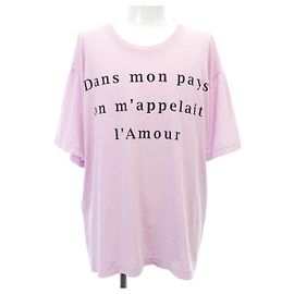 T-shirt de algodão Gucci rosa Rosa