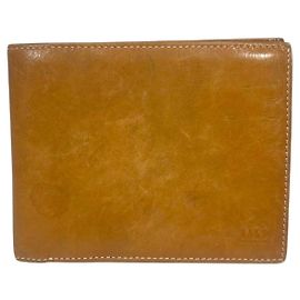Autre Marque Portafoglio bifold in pelle DAKS Marrone