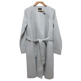 Casaco de cashmere double face Theory Marrom