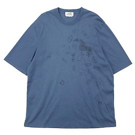 Camiseta de algodón Hermès XXL Azul