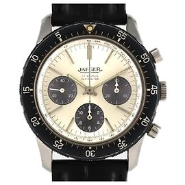 Jaeger LeCoultre Vogue Chronograph Stainless Steel Chronograph Black