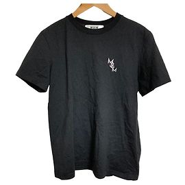 Autre Marque T-shirt in cotone ricamata MSGM Nero