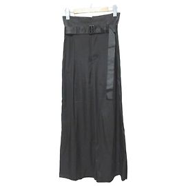 Autre Marque Pantalones anchos de cintura alta emmi Negro
