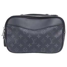 Borsa a tracolla Louis Vuitton Monogram Eclipse Nero