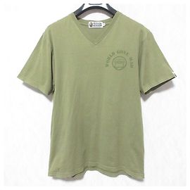 Autre Marque T-shirt A Bathing Ape WORLD GONE MAD Vert Kaki