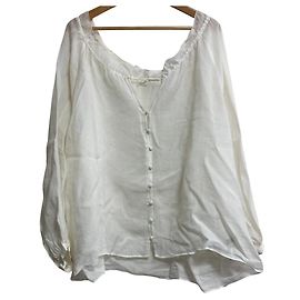 Autre Marque Blouse à col froncé martinique Blanc