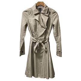 Armani Exchange Design Trenchcoat Beige