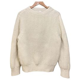 Autre Marque Pull en laine de poisson et de mouton NEUTRALWORKS Blanc