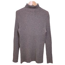 Autre Marque FABIANA FILIPPI Rollkragenpullover aus Wolle Braun Anthrazitgrau
