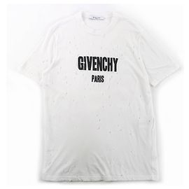 T-shirt en coton Destroy Processing GIVENCHY Blanc
