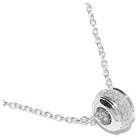 Colar Piaget Possession Ouro Branco Au750 e Diamantes Prata