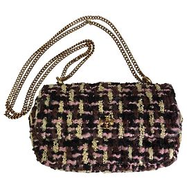 Tory Burch Kira Tweed Mini Flap Chain Shoulder Bag Multicolore