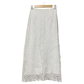 Autre Marque Gonna lunga in pizzo Freada Bianco Altro