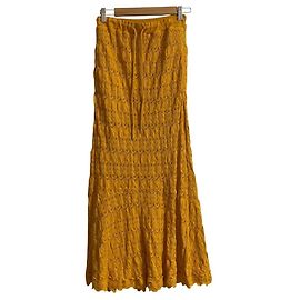 Autre Marque Falda de encaje Ron Herman Amarillo