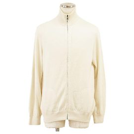Giacca in maglia di cashmere e cotone Salvatore Ferragamo Altro Crudo