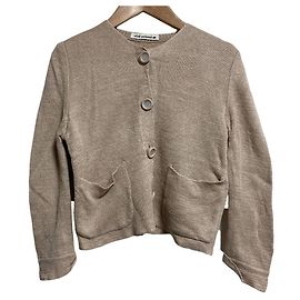 Autre Marque mina perhonen nostalgia Strickjacke aus Leinen Beige