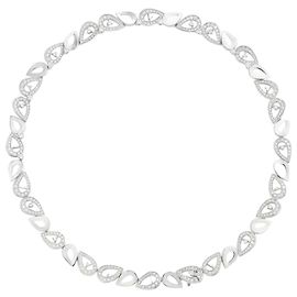 Collana Montblanc Monaco Princess Grace Petals de Rose Diamanti Argento