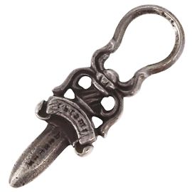 Colgante Dagger Chrome Hearts Ag925 Silver Auth 206381M Plata