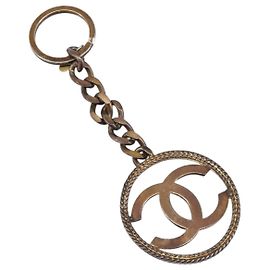 Portachiavi CHANEL metallo Gold Tone CC Auth bs37293 Altro