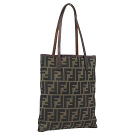 FENDI Zucca Canvas Handtasche Braun Auth mr3027 Braun