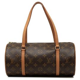 Brown Louis Vuitton Monogram Papillon 30 Handbag Brown