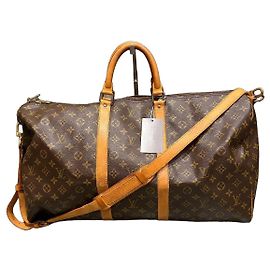 Louis Vuitton Keepall Bandoulière 55 Monogram Marrom Monograma