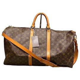 Louis Vuitton Keepall Bandoulière 55 Monogram Marrom Monograma