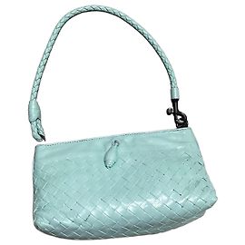 Bottega Veneta Sac à épaule Intrecciato Vert clair