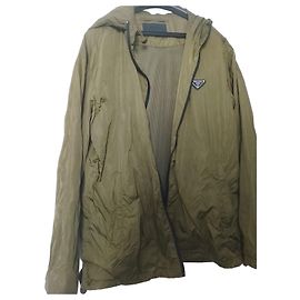 Prada Nylon Kapuzenjacke Khaki Khaki