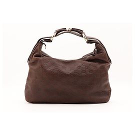 Gucci Guccissima Leder Hobo-Bag braun Braun