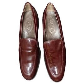 Tod's Mocassins em couro envernizado bordeaux Bordeaux