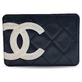 Tarjetero Chanel Cambon Line Negro