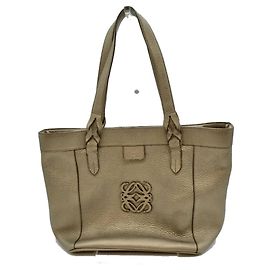 Loewe Fusta Anagram Tote Bag Golden