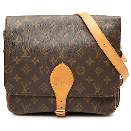 Louis Vuitton Brown Monogram Cartouchiere GM Marrom