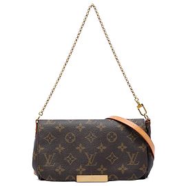 Louis Vuitton Brown Monogram Favorite MM Castaño