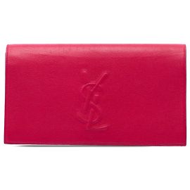 Autre Marque Pochette Saint Laurent Belle De Jour Large en cuir monogrammé rose Rose Autre