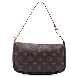 Louis Vuitton Brown Monogram Pochette Accessoires Braun