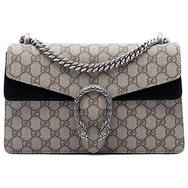 Bolsa de Ombro Gucci Dionysus Medium GG Supreme Bege Bege