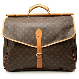 Louis Vuitton Brown Monogram Sac Chasse Hunting Bag Brown