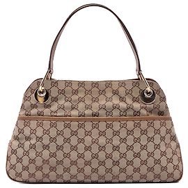 Bolsa de Ombro Gucci Beige GG Canvas Eclipse Bege