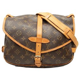 Louis Vuitton Brown Monogram Saumur 30 Marrom