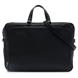 Mala de negócios Prada em Saffiano preto Preto