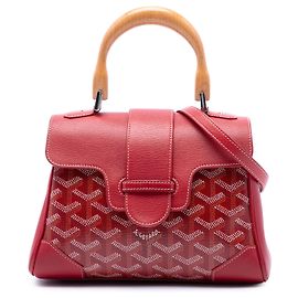 Goyard Red Mini Goyardine Saigon Souple Rouge