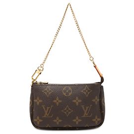 Louis Vuitton Brown Monogram Mini Pochette Accessoires Braun