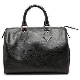 Louis Vuitton Black Epi Speedy 25 Black