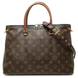 Louis Vuitton Brown Monogram Pallas MM Marrom