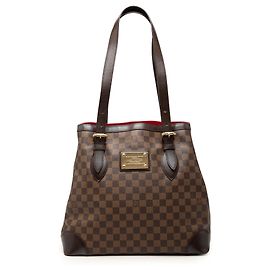 Louis Vuitton Brown Damier Ebene Hampstead GM Marron